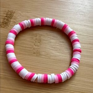 ‼️5/$25‼️ Pink, brightpink, and White Beaded Bracelet